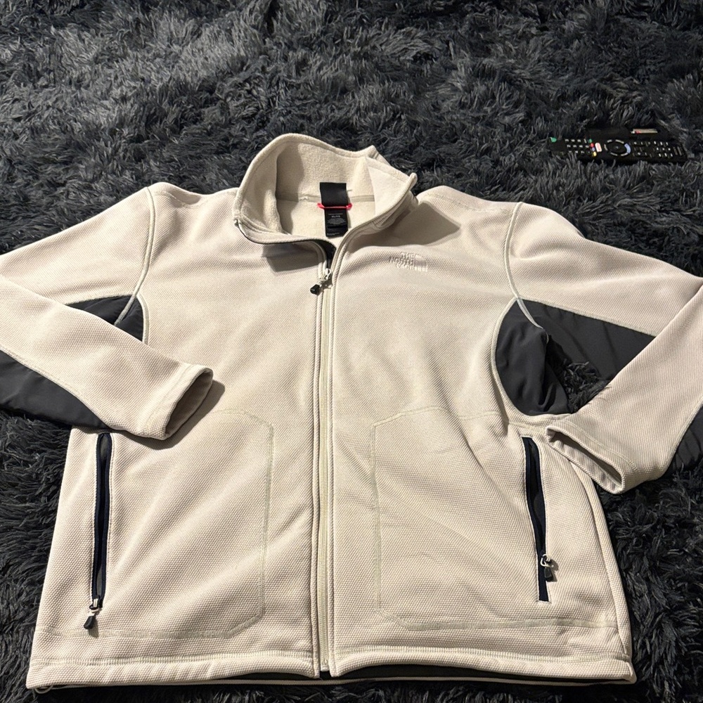 The North Face Men's Cream and Gray Performance Jacket